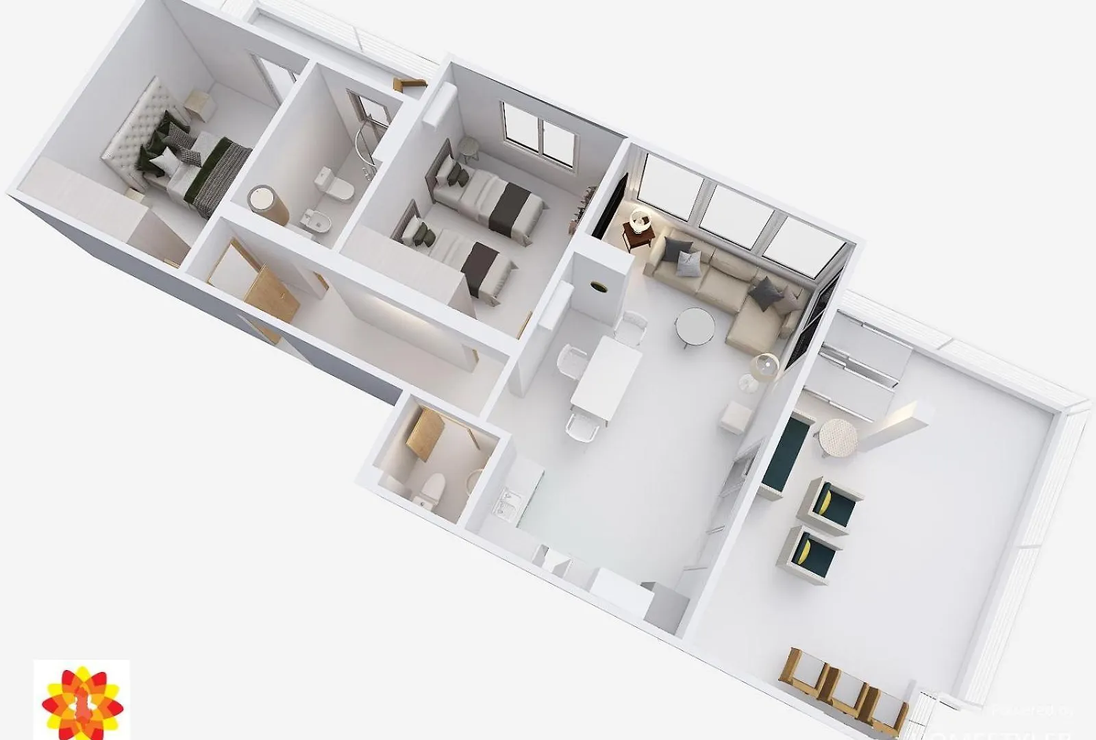 Апартаменты Viola Sea View Penthouse Саранда Албания